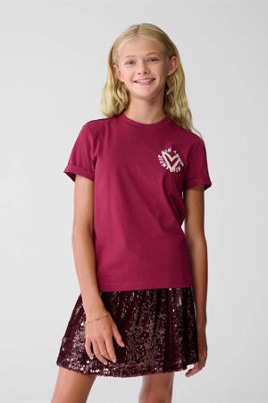 T-shirt donkerrood
