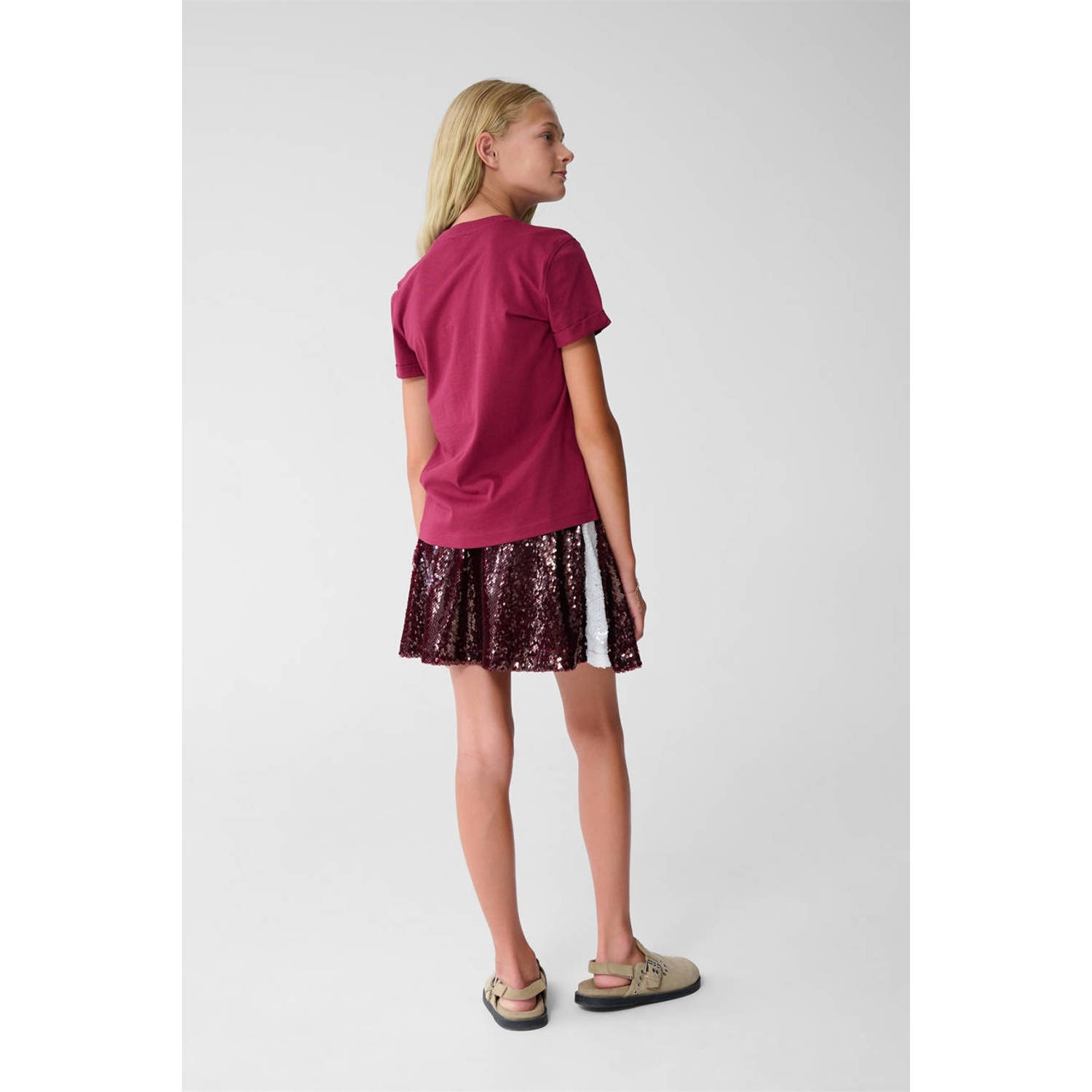 Shoeby T-shirt donkerrood