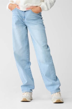 barrel high waist barrel jeans light blue denim