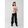 Shoeby glitter sweater met printopdruk ecru