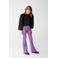 Shoeby flared casual broek paars