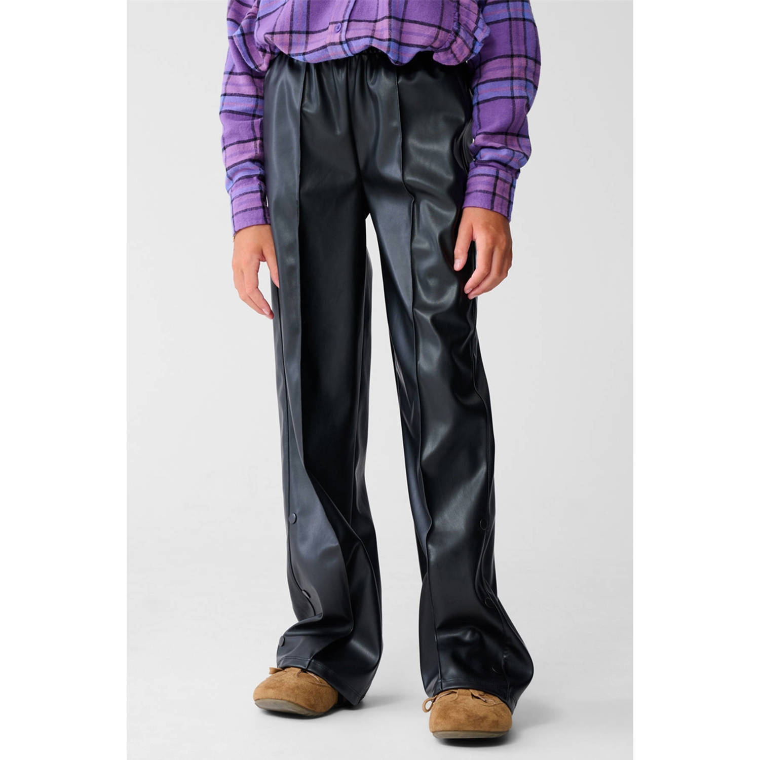 Shoeby straight casual broek zwart