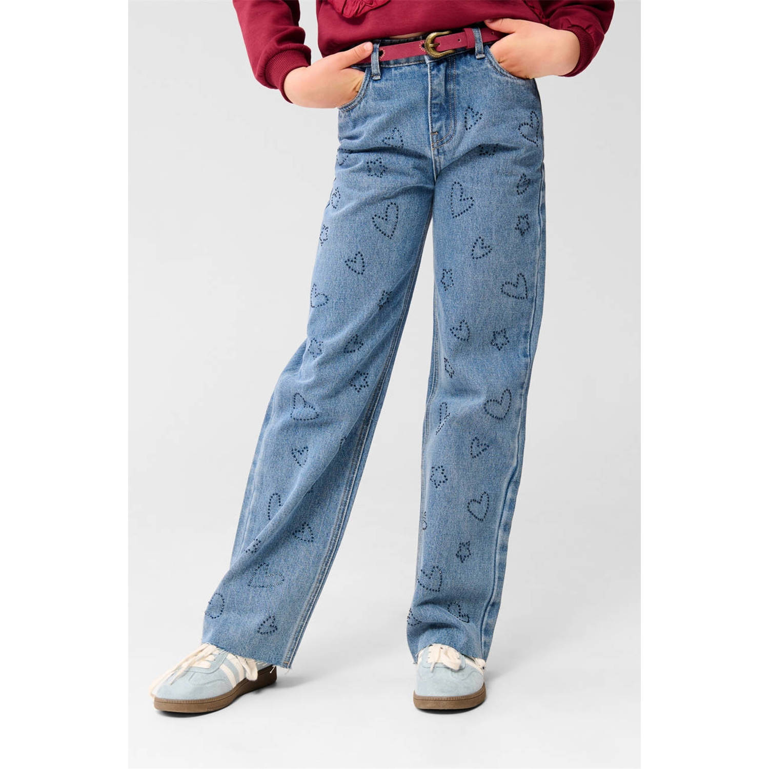 Shoeby straight leg jeans medium blue denim