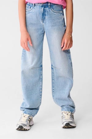 high waist barrel jeans light blue denim