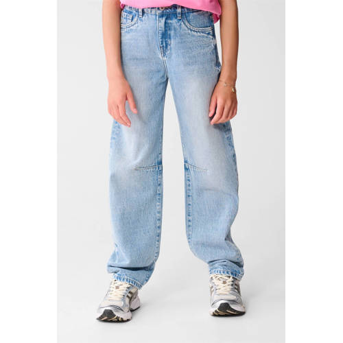 Shoeby barrel high waist light blue denim afbeelding
