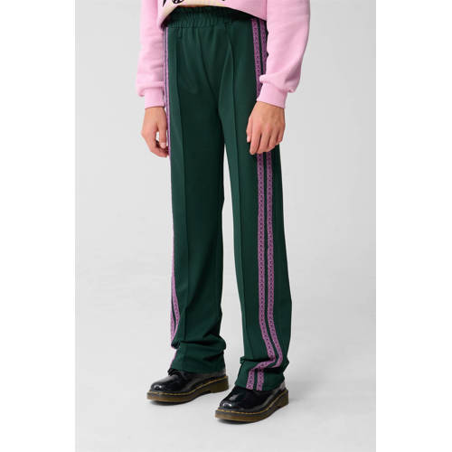 Shoeby wide leg casual broek groen afbeelding