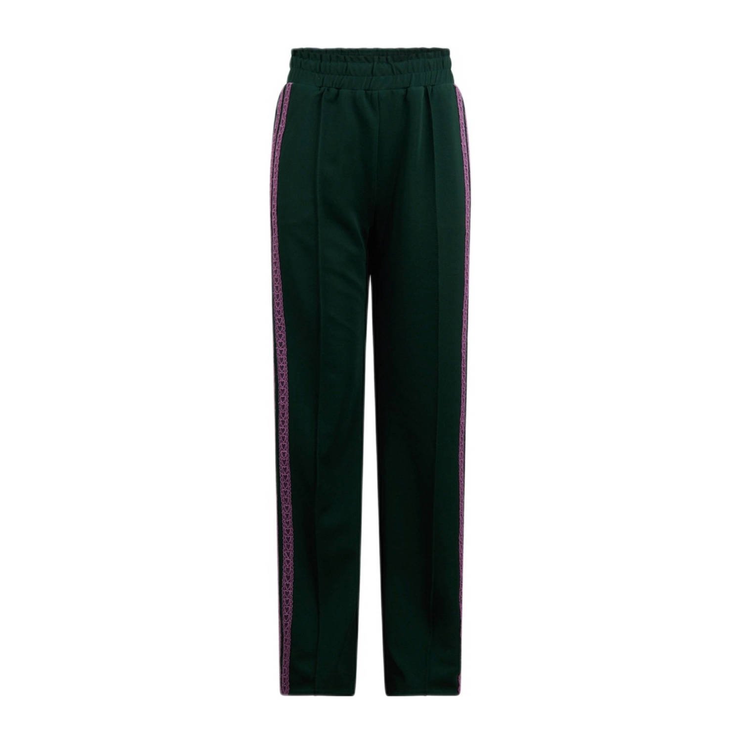 Shoeby wide leg casual broek groen