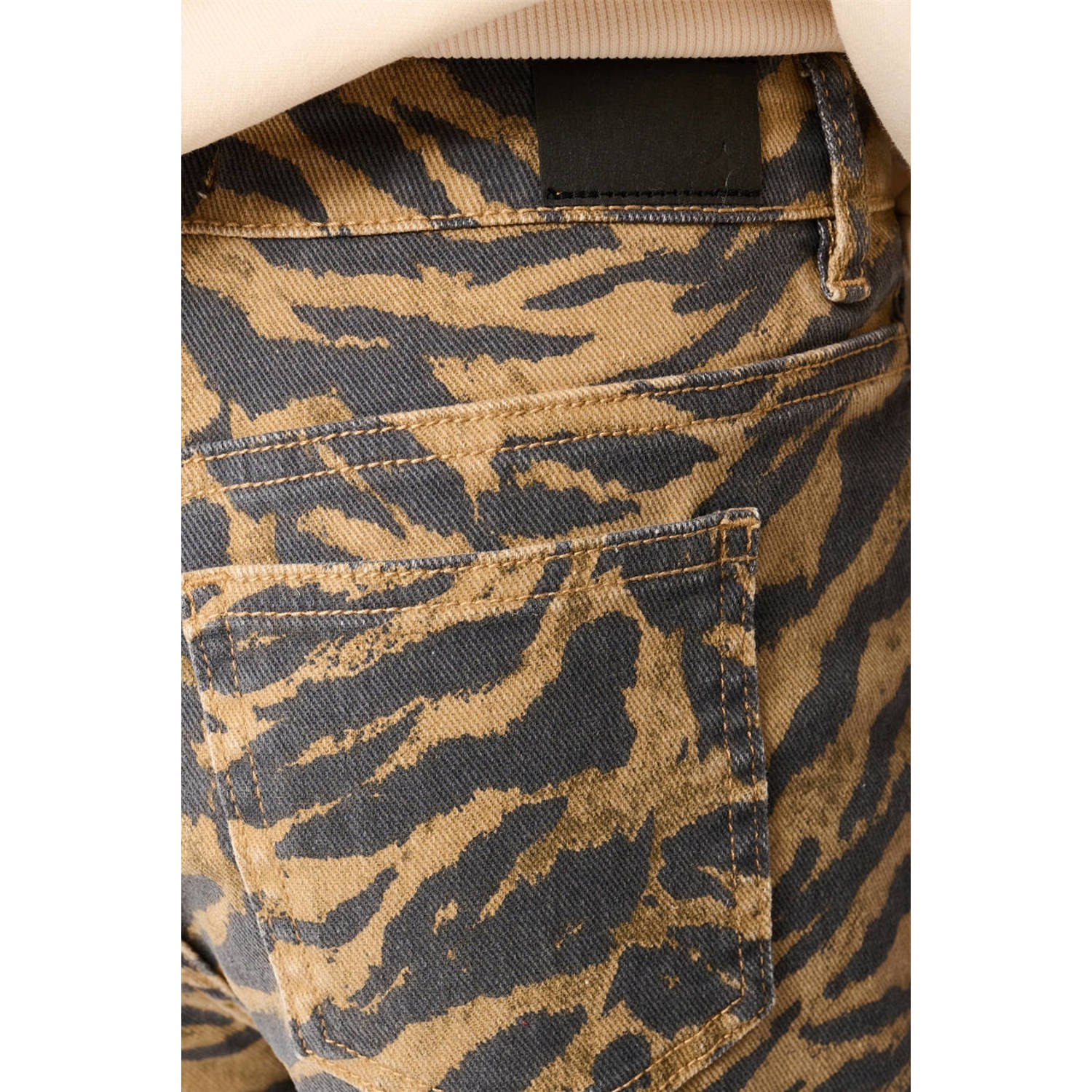 Shoeby wide leg casual broek bruin