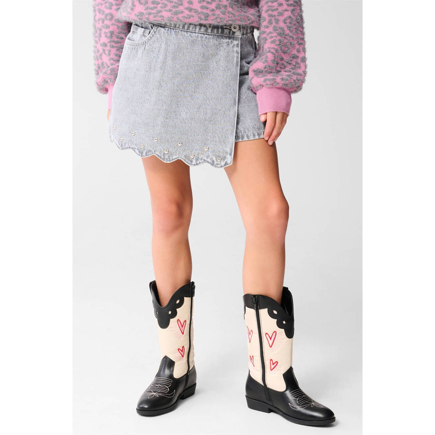 Shoeby denim skort grey denim