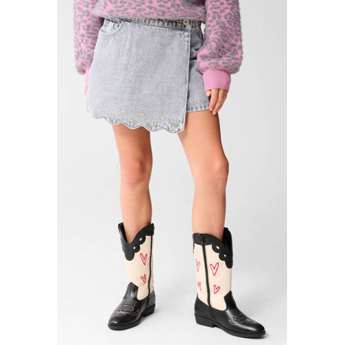 Shoeby denim skort grey denim afbeelding