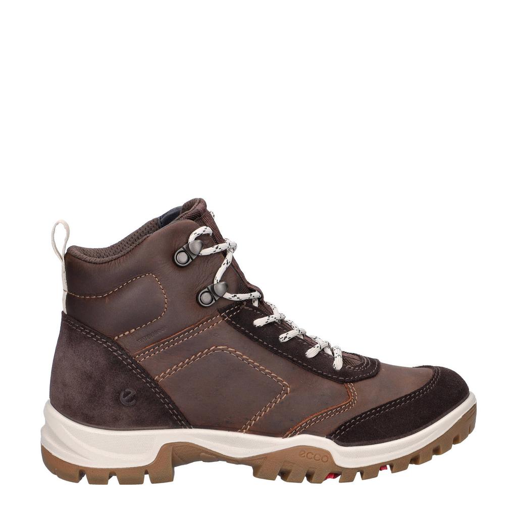 Bruine dames Ecco Xpedition III leren wandelschoenen met veters