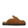 Sacha gevoerde suède clogs cognac