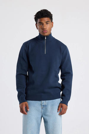 gebreide trui blauw