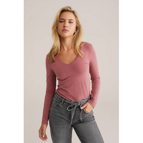 WE Fashion longsleeve oudroze afbeelding