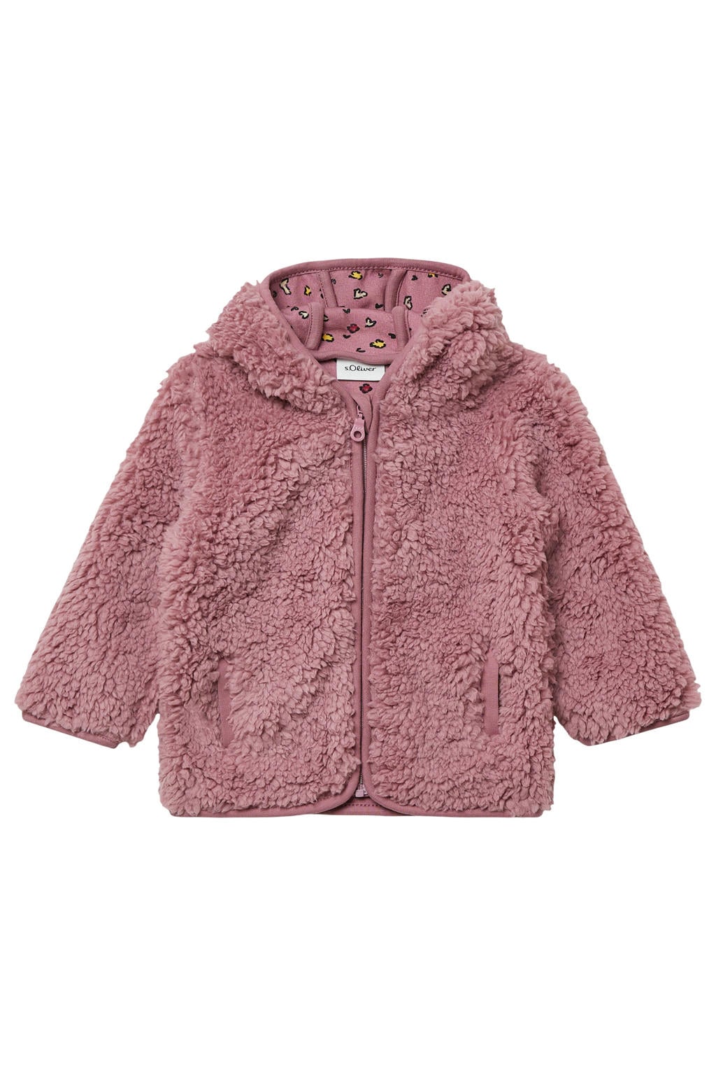 s.Oliver teddy jas herfst roze