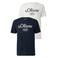 s.Oliver regular T-shirt - (set van 2)