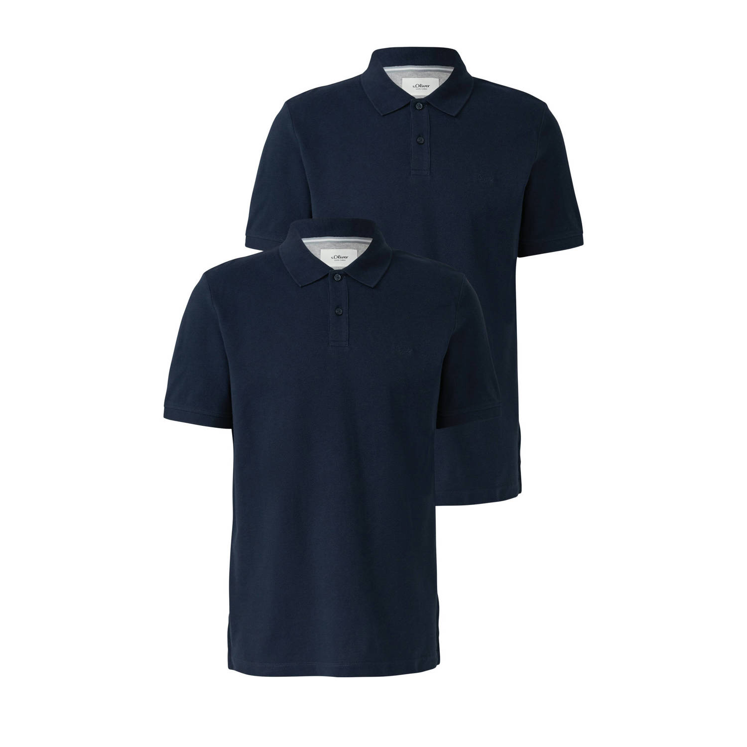 S.Oliver regular polo donkerblauw