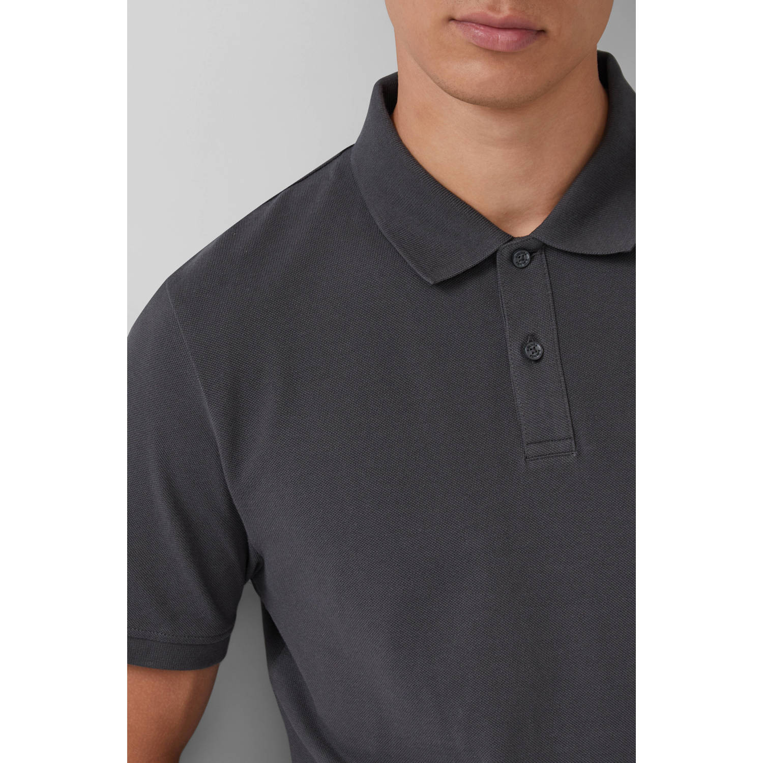 s.Oliver regular polo antraciet (set van 2)