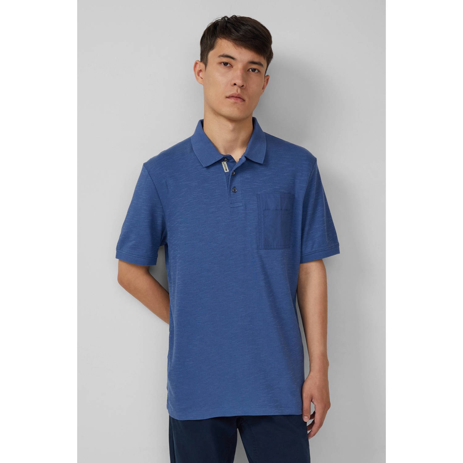S.Oliver regular polo blauw