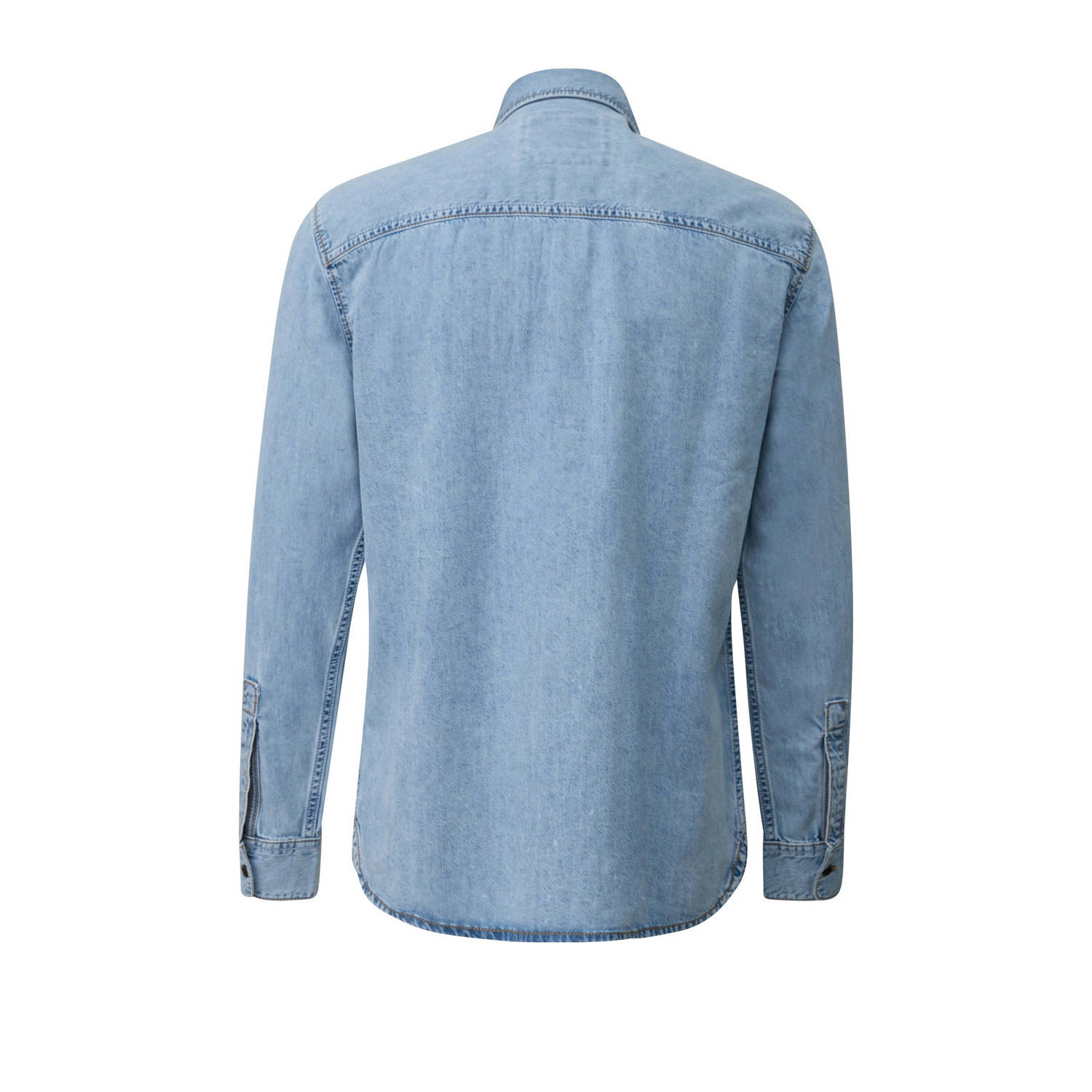 s.Oliver denim casual overhemd lichtblauw