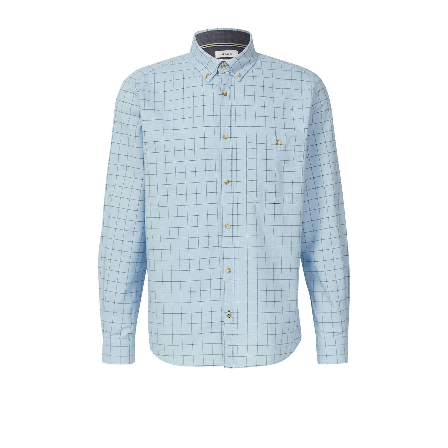 S.Oliver casual overhemd lichtblauw
