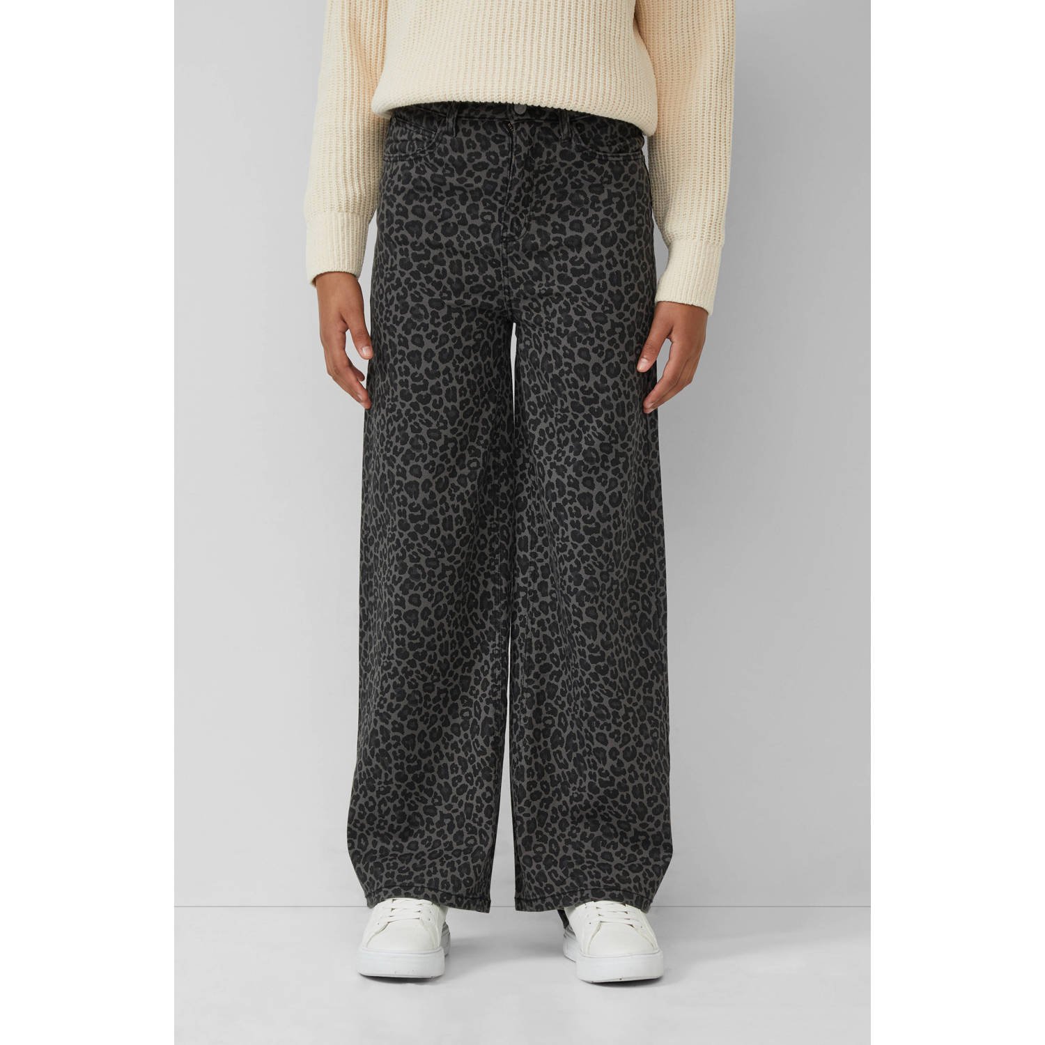 S.Oliver RED LABEL Wide leg jeans van katoenmix