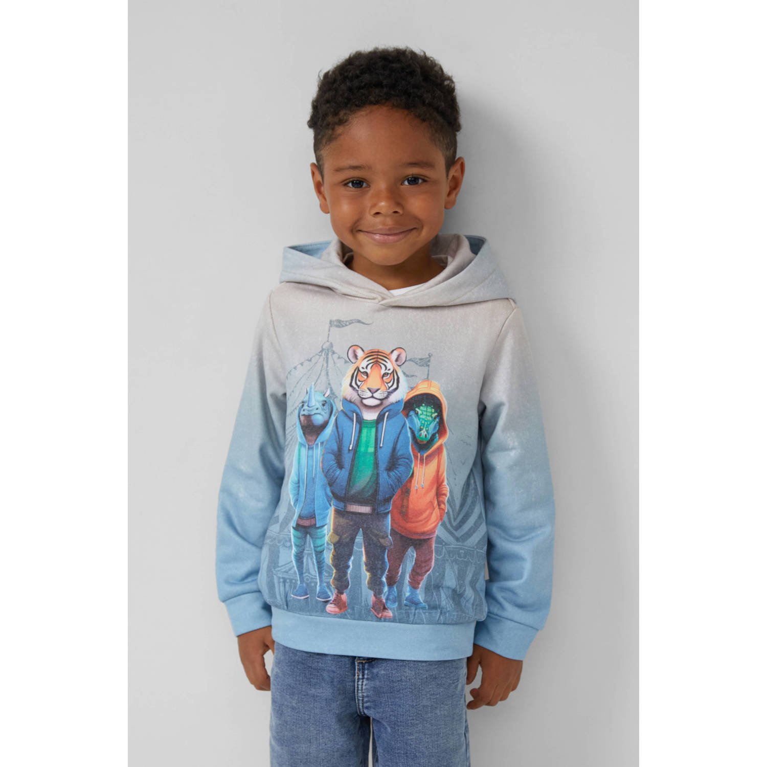 S.Oliver RED LABEL Regular fit hoodie van katoenmix
