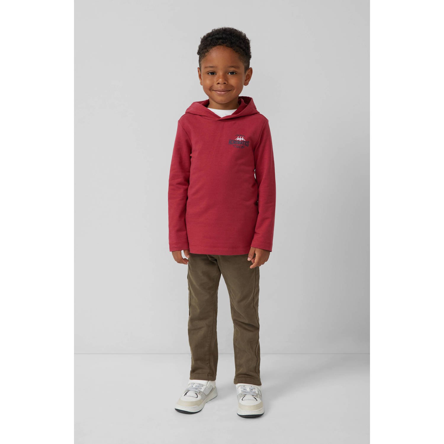 S.Oliver hoodie donkerrood
