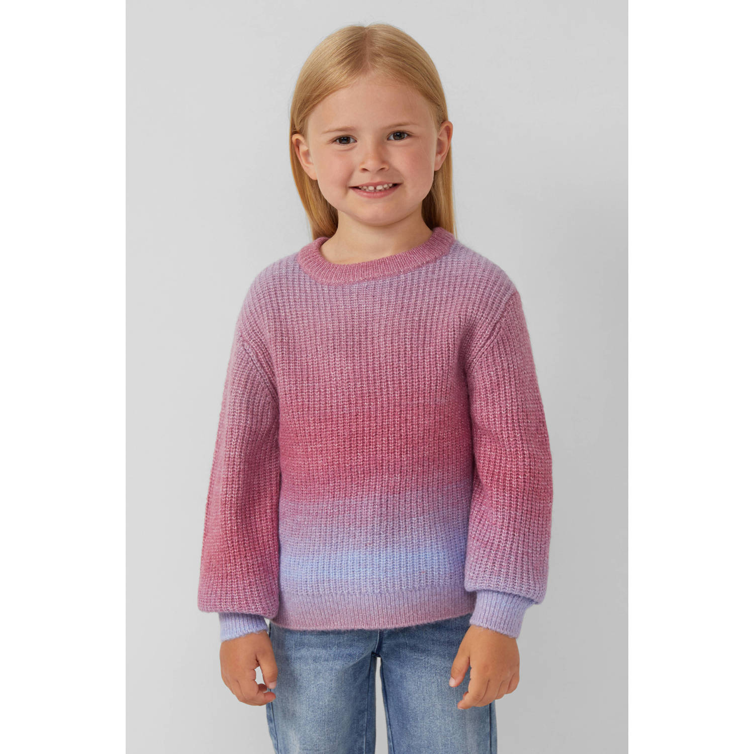 S.Oliver trui roze grof gebreid