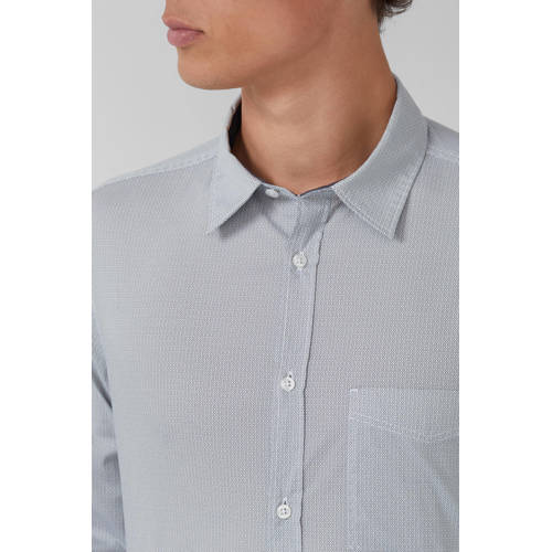 s.Oliver slim casual overhemd grijs afbeelding