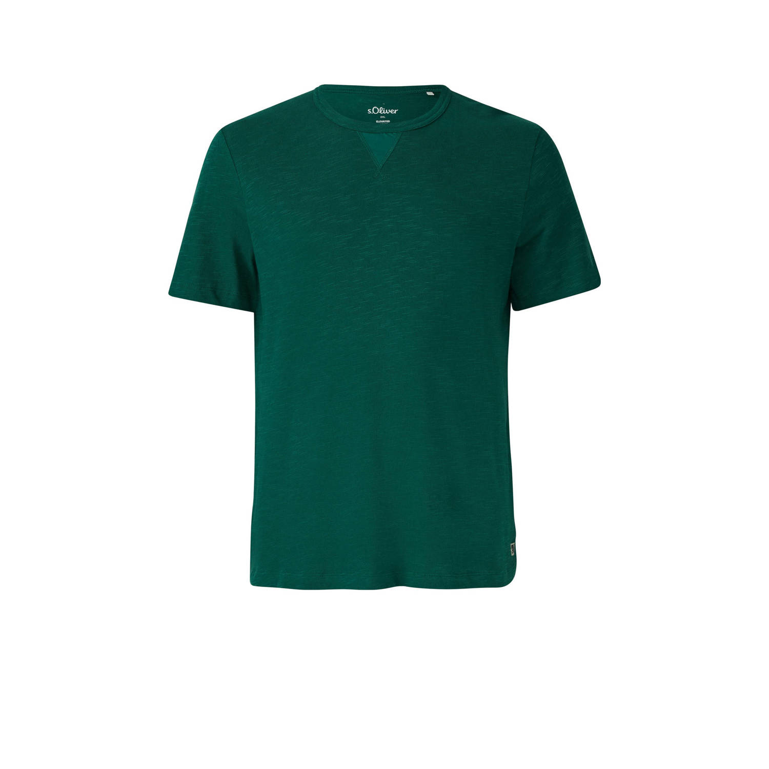 S.Oliver Big Size regular T-shirt groen
