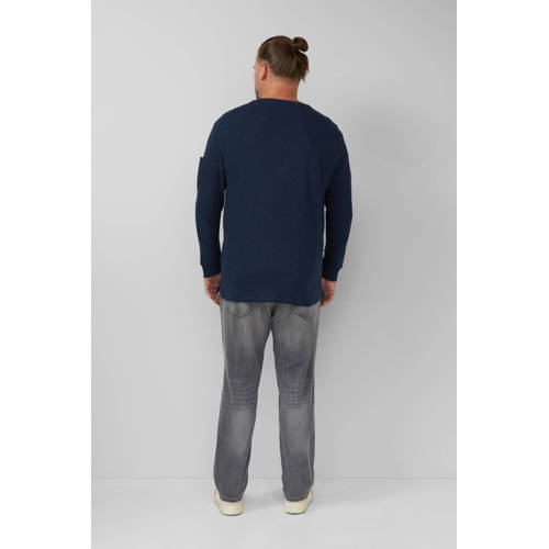 s.Oliver Big Size longsleeve donkerblauw afbeelding