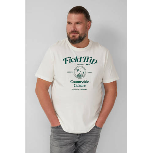 s.Oliver Big Size regular T-shirt wit afbeelding