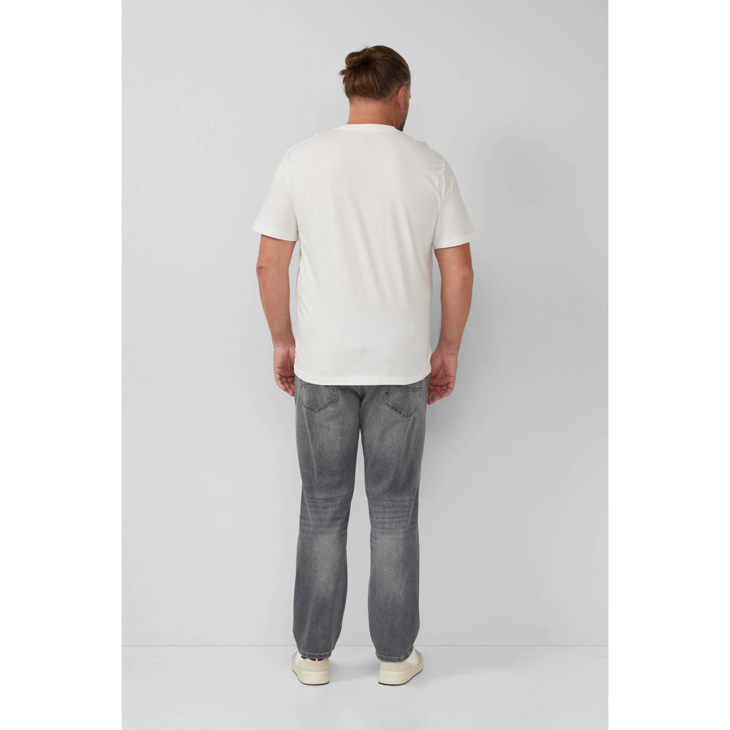 s.Oliver Big Size regular T-shirt wit