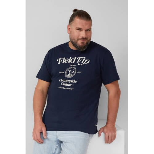 s.Oliver Big Size regular T-shirt donkerblauw afbeelding