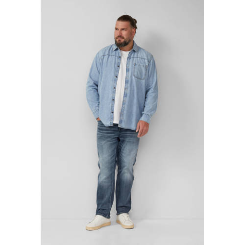 s.Oliver Big Size casual overhemd lichtblauw afbeelding
