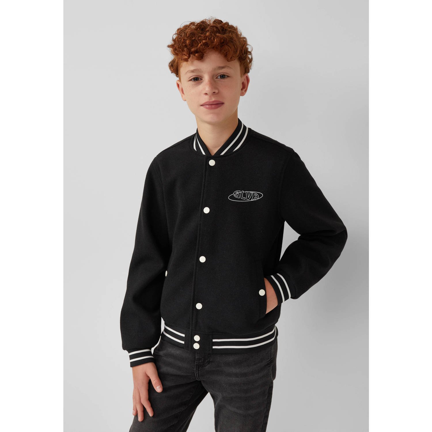 S.Oliver baseball jacket herfst zwart
