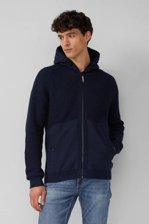 cardigan gebreid donkerblauw
