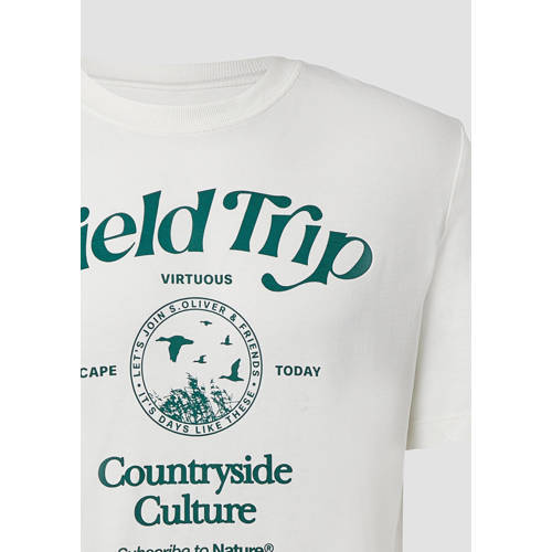 s.Oliver regular T-shirt wit afbeelding
