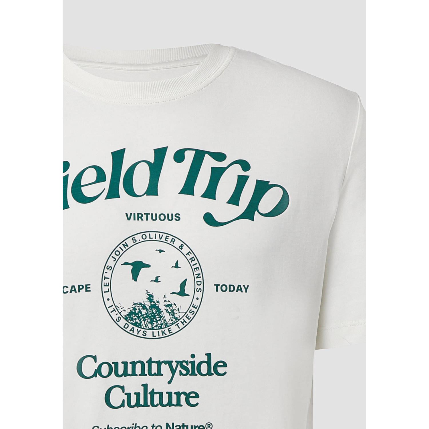 s.Oliver regular T-shirt wit