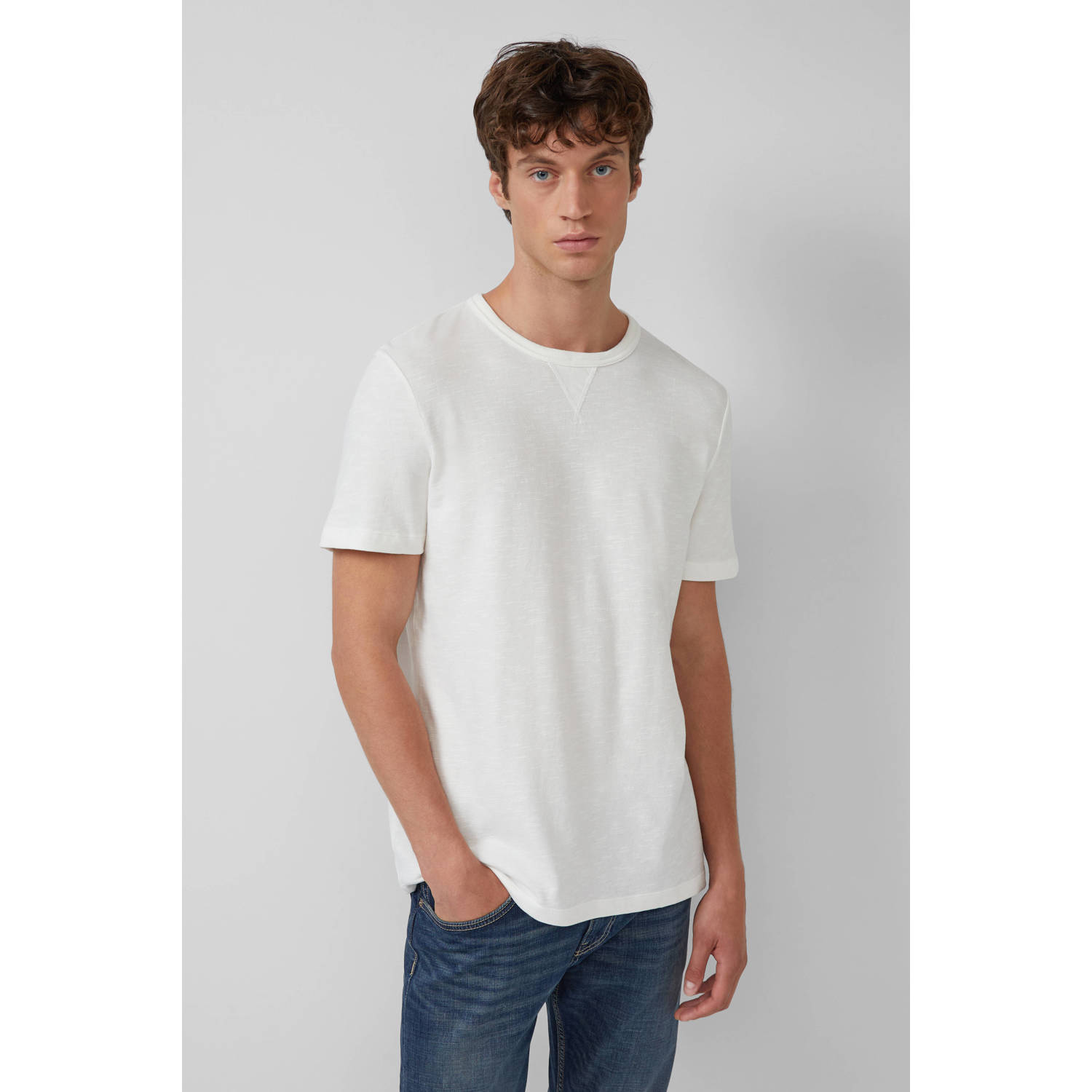 S.Oliver regular T-shirt wit