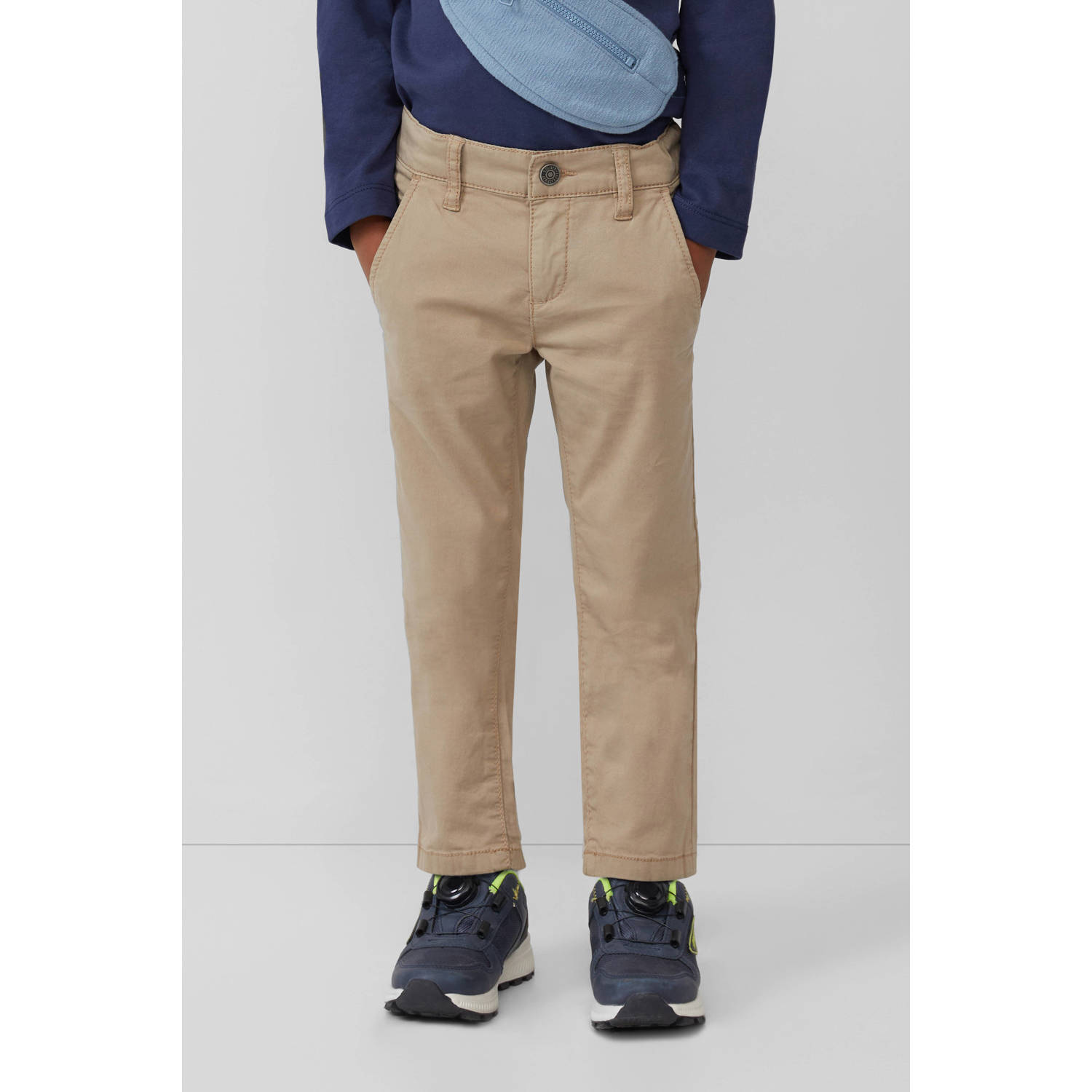 S.Oliver slim casual broek bruin