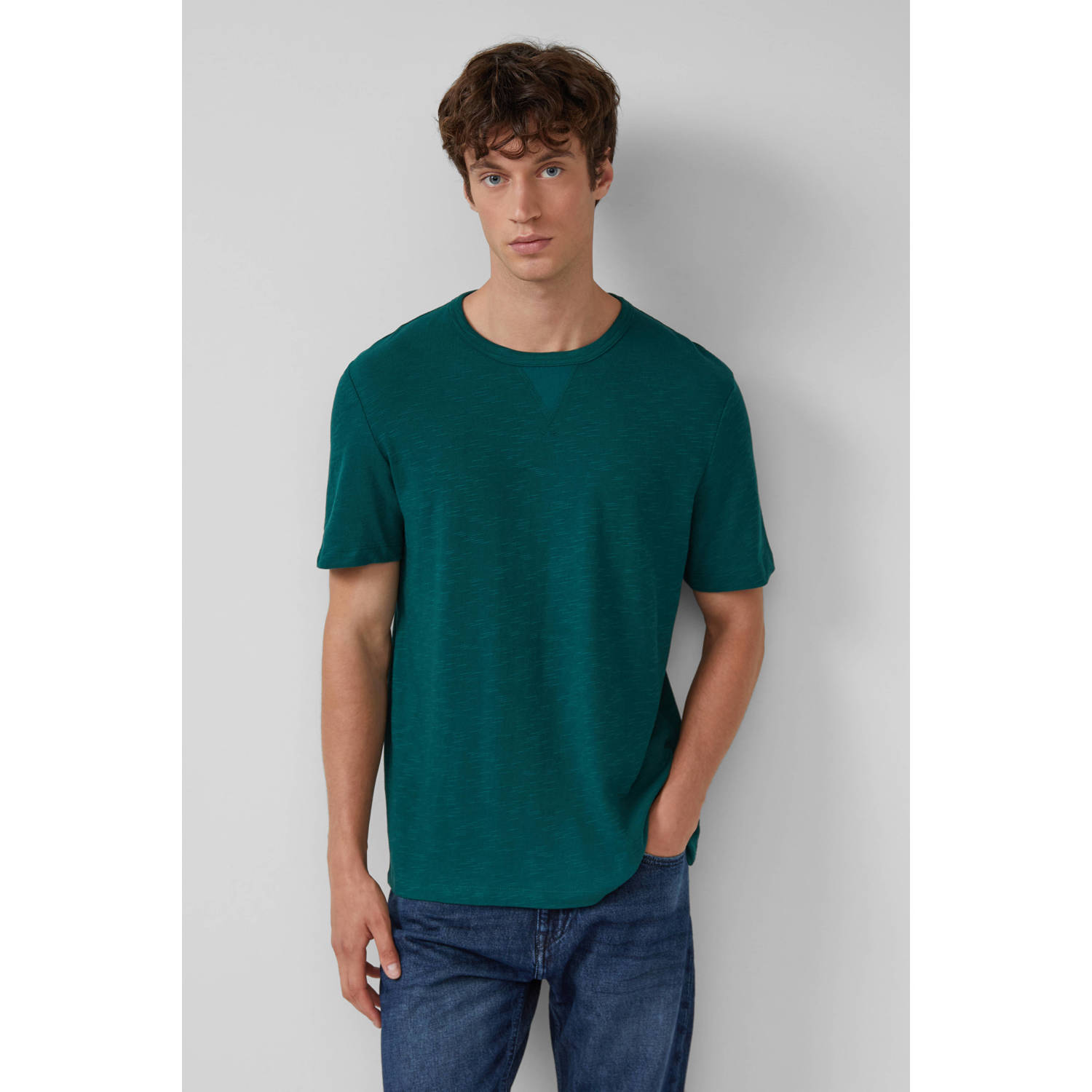 S.Oliver regular T-shirt groen