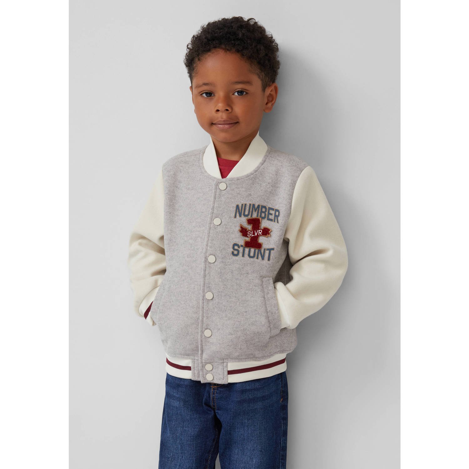 S.Oliver baseball jacket herfst grijs