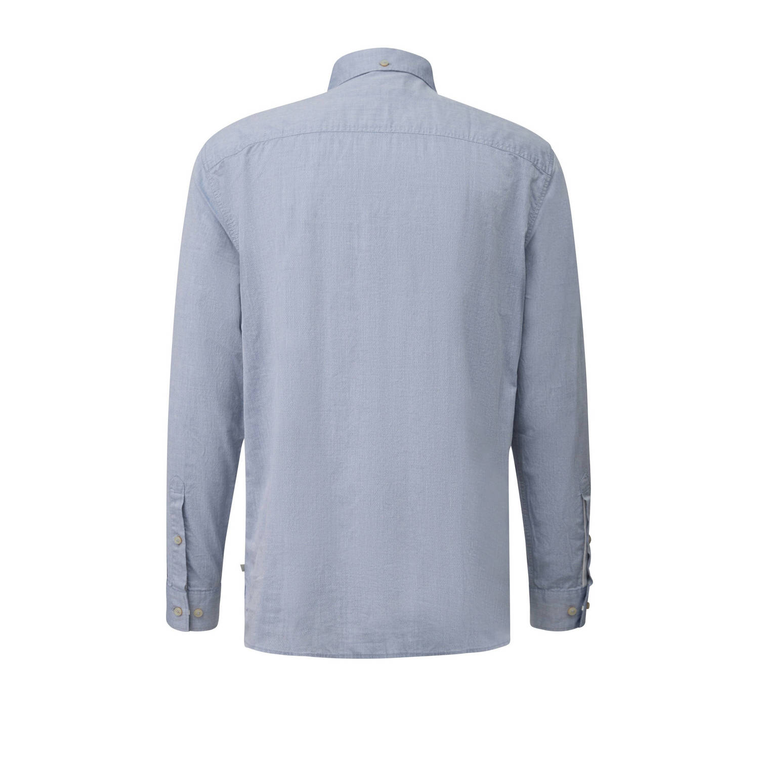 s.Oliver Big Size casual overhemd grijsblauw