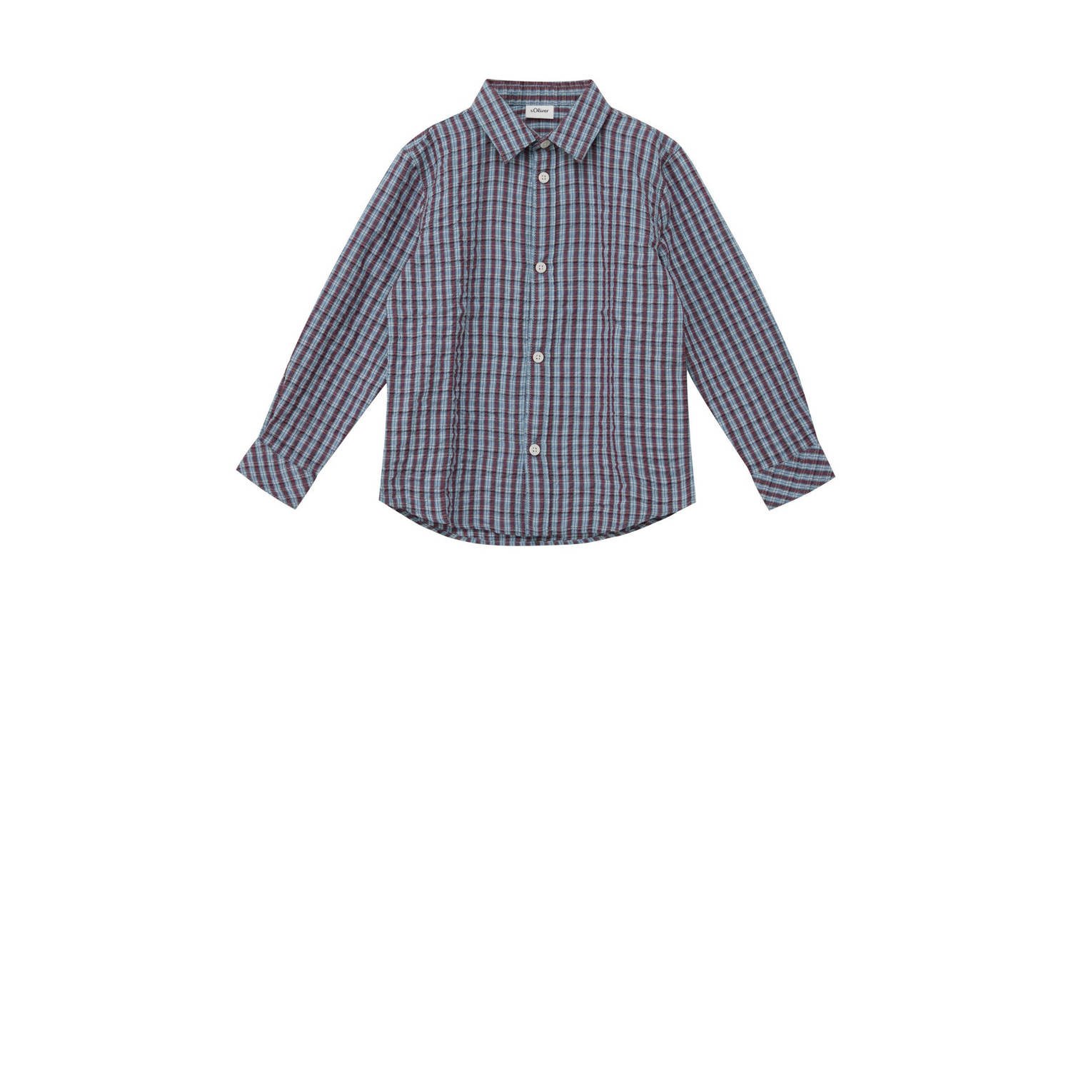 S.Oliver overhemd blauw