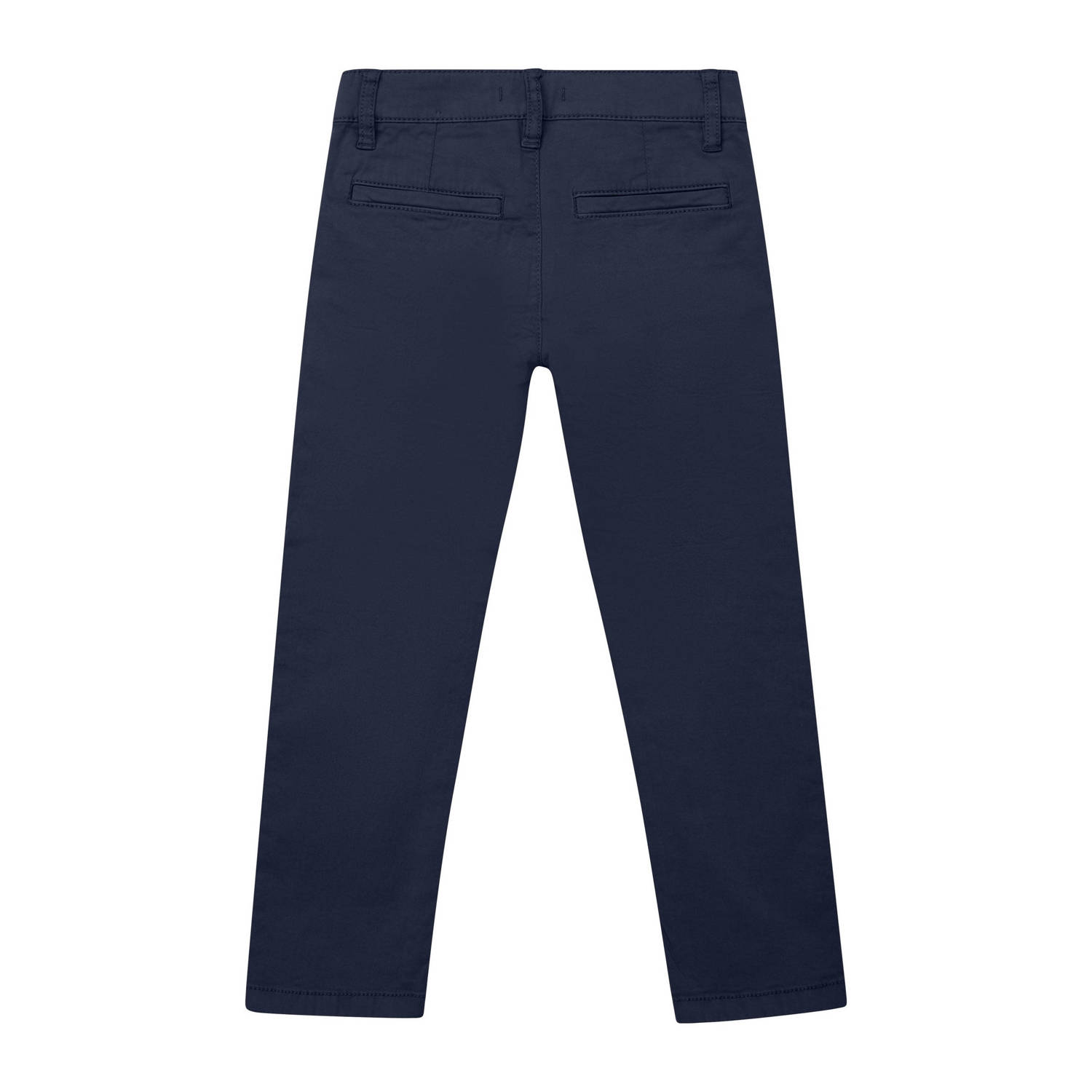 s.Oliver slim casual broek donkerblauw