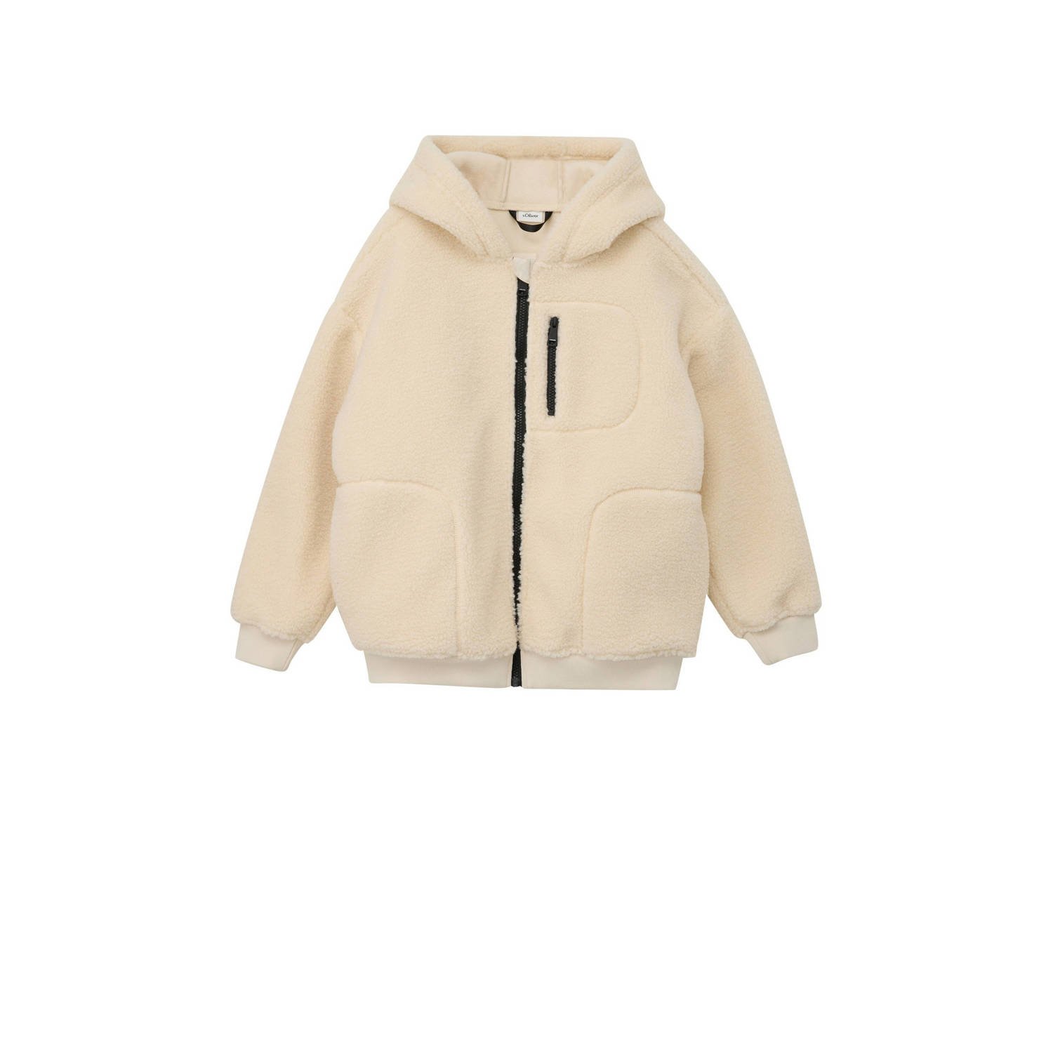 S.Oliver teddy jas herfst ecru