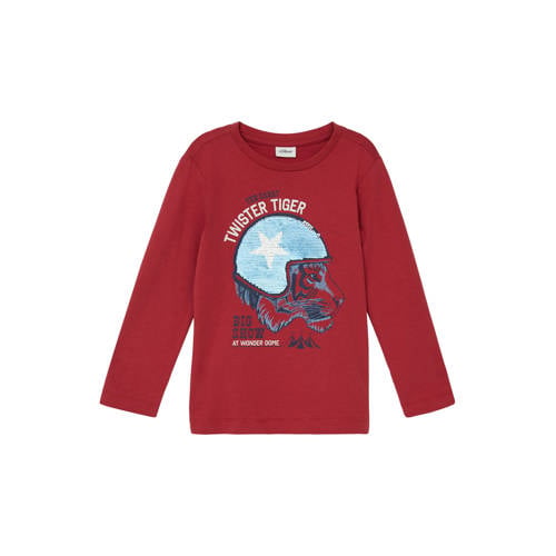 s.Oliver longsleeve grijs melange afbeelding
