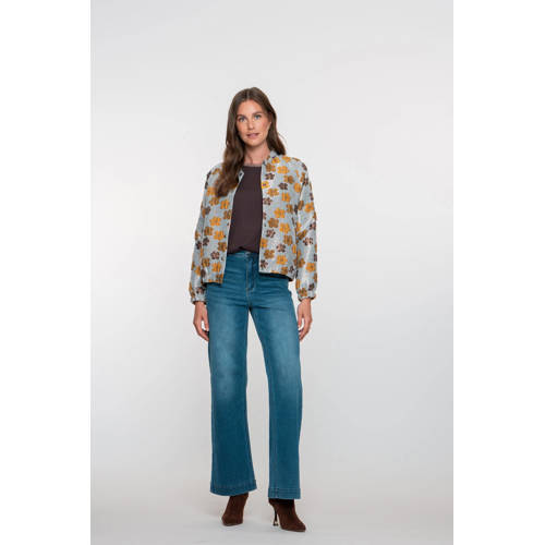 Geisha wide leg jeans medium blue denim afbeelding